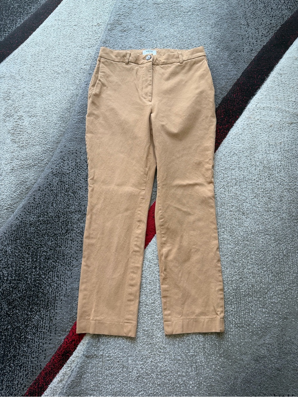 Babaton Aritzia Tan High Rise Slim Straight Leg Dress Pants